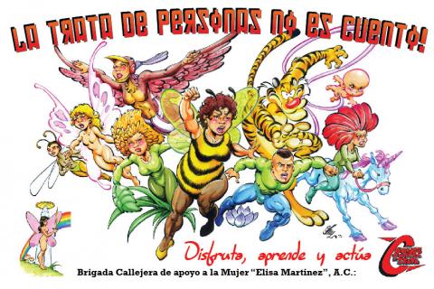 Poster de la campaña "Cómics contra la Trata"