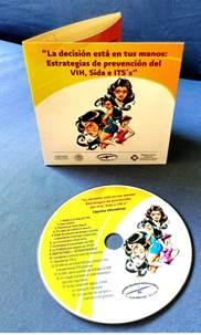 Carátula del disco compacto que contiene las 16 cápsulas informativas sobre prevención del VIH e ITS´s: Foto de Noti-Calle