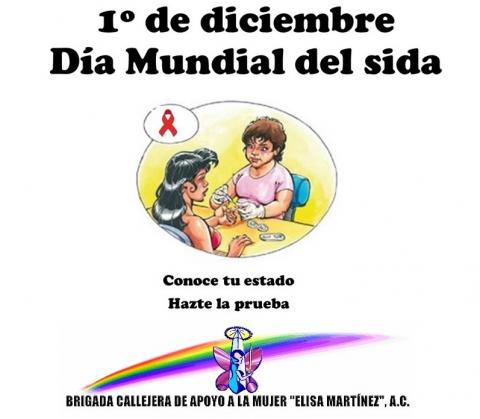 Cartel del día mundial del sida de la Brigada Callejera